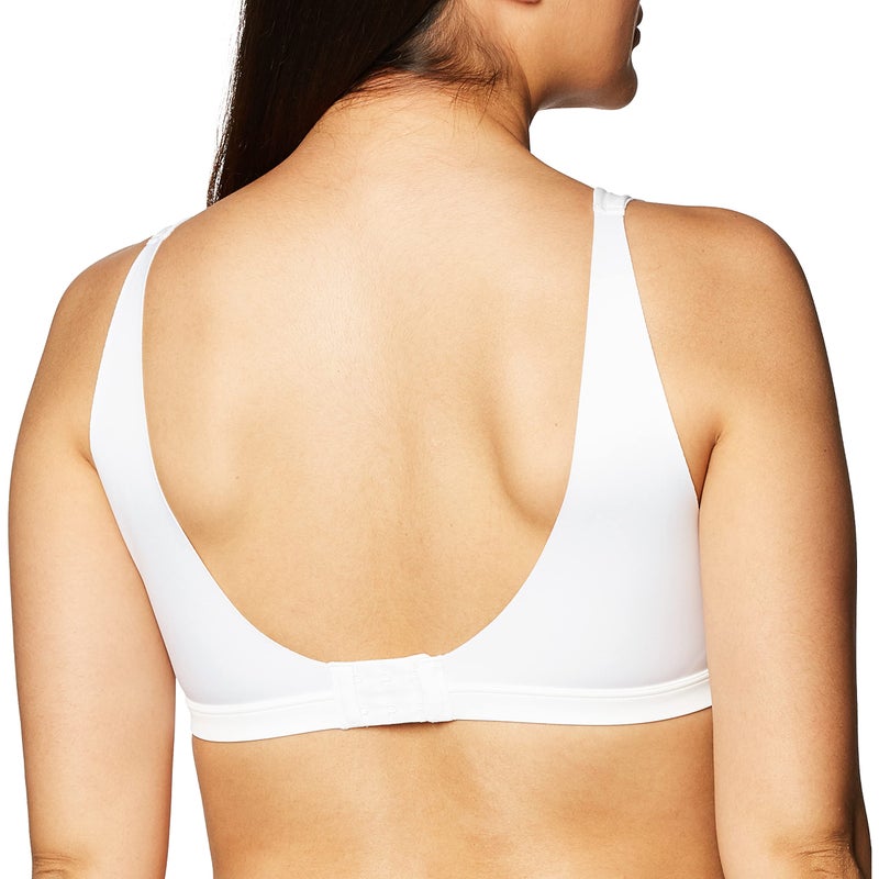 Warner's Women's No Side Effects Underarm and Back-Smoothing Comfort Wireless Lightly Lined T-Shirt Bra Ra2231a, Classic White, Large - Image 3